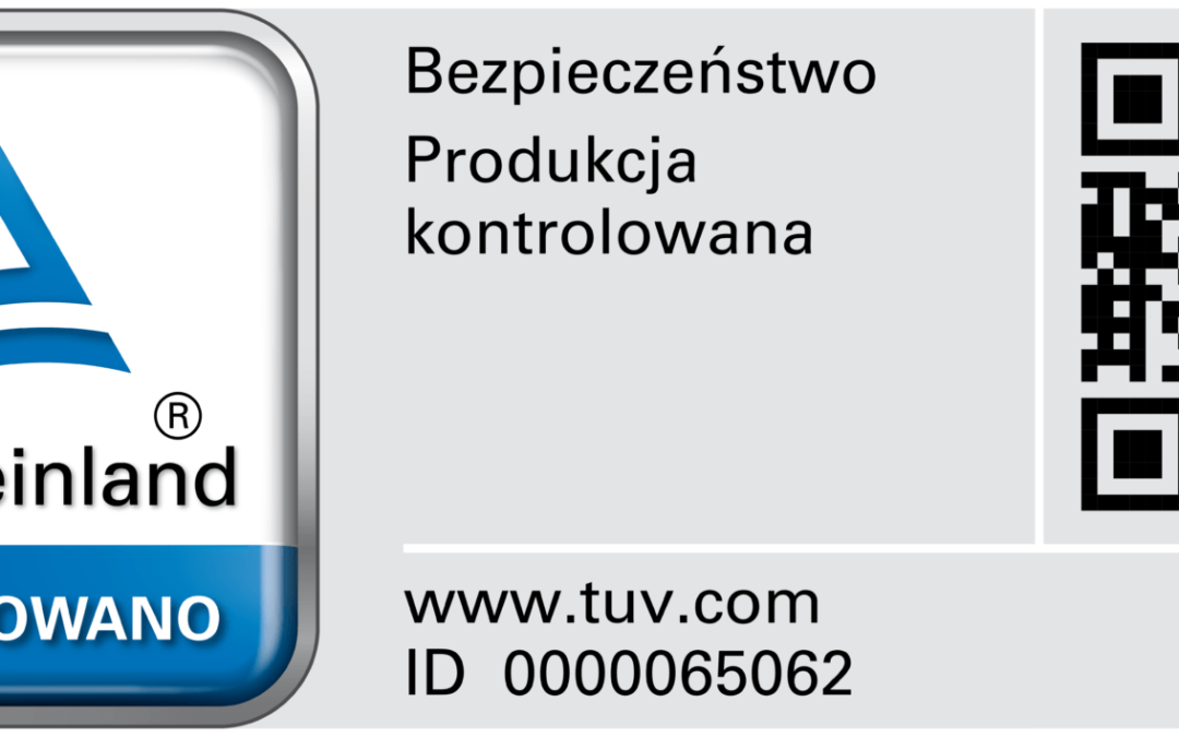 Certyfikat TUV Linia Advanced